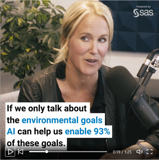 WencheNielsen's tweet photo. Visste du at AI kan gi positive bidrag til hele 76% av FNs bærekraftsmål? Bli litt smartere, og lytt til vår podcast som lanseres nå under #arendalsuka https://t.co/UCtycURBjR @SASsoftware https://t.co/WMkNd5S3Vv