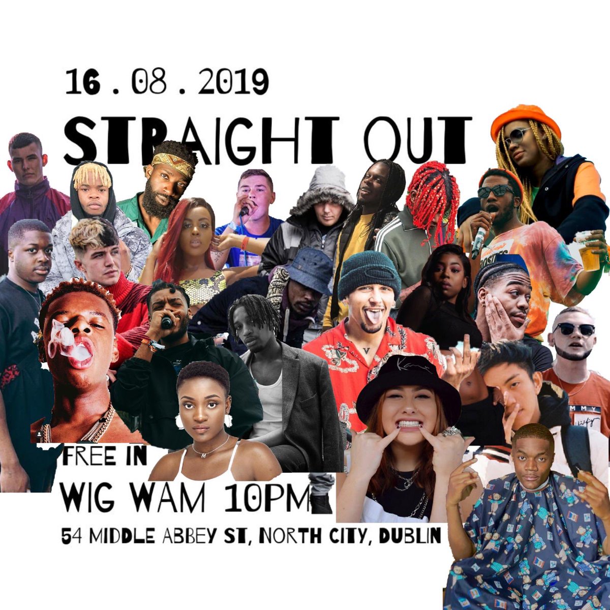Lineup for the 16th 🤮🤮 Main Area <a href="/wigwamdublin/">Wigwam</a> Grab your tickets now!