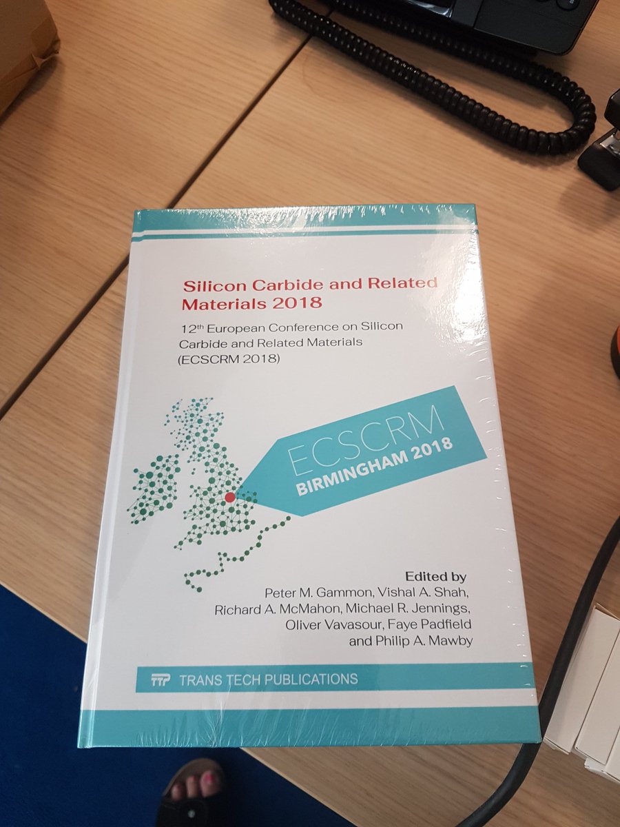 ECSCRM_2018's tweet photo. Arriving on desks shortly! Thanks for your patience! #ecscrm2018 #SiC #Siliconcarbide #GaN #Powerelectronics https://t.co/7knxWuUrOL