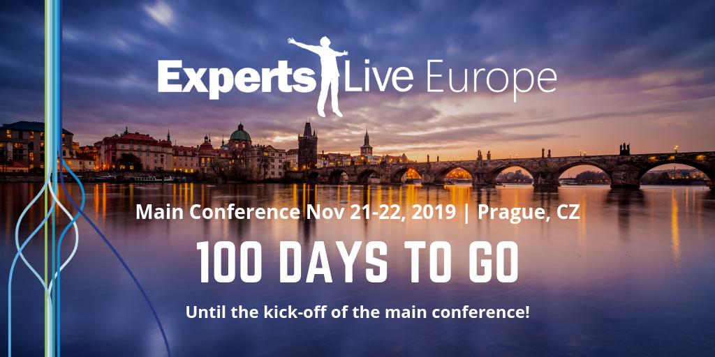ExpertsLiveEU's tweet photo. 💯 YES! The countdown is ON! 💯

100 days left until we kick-off the main conference! Did you already secure your ticket to be there? 

Don't miss out and join your industry peers at #ExpertsLiveEU 2019. 

🌎 https://t.co/sdiunHS6bp https://t.co/nXtWsOMWIZ
