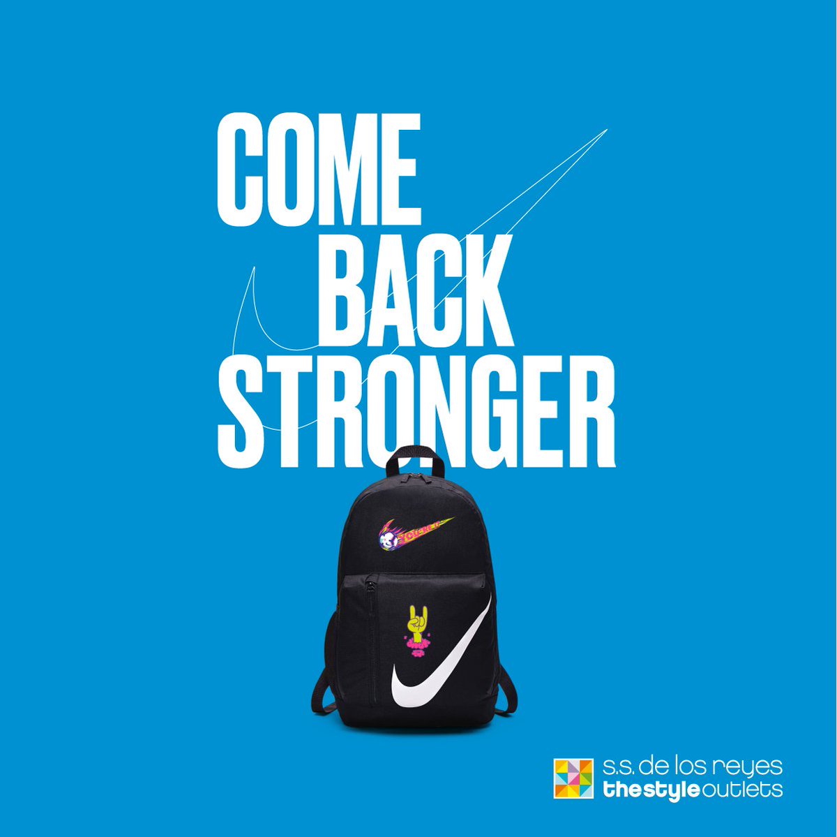 mochila nike con parches