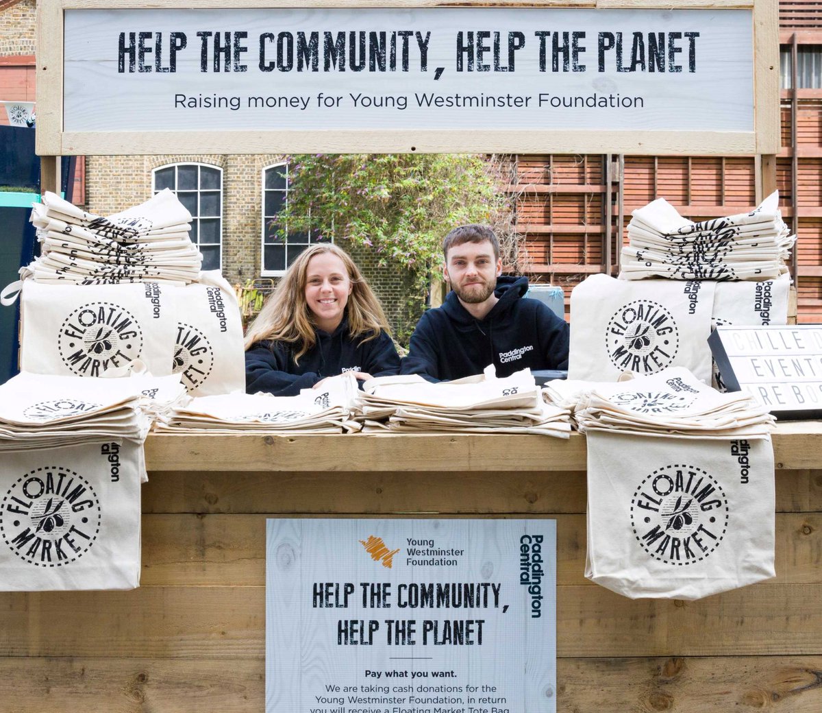PaddingtonCen's tweet image. The time has finally come - this week the Floating Market returns to the Grand Union Canal! We'll be raising money for West London Mission from the sale of our eco-friendly tote bags - make sure you pick one up before you shop!

#paddingtoncentral #floatingmarket #londonmarket