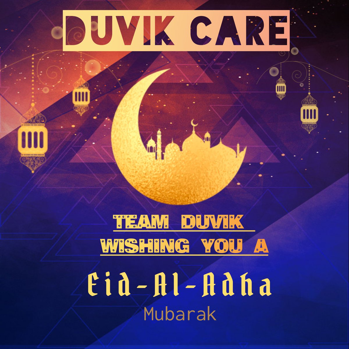DuvikEnterprise's tweet photo. #EidAdhaMubarak https://t.co/onOunO8uSB