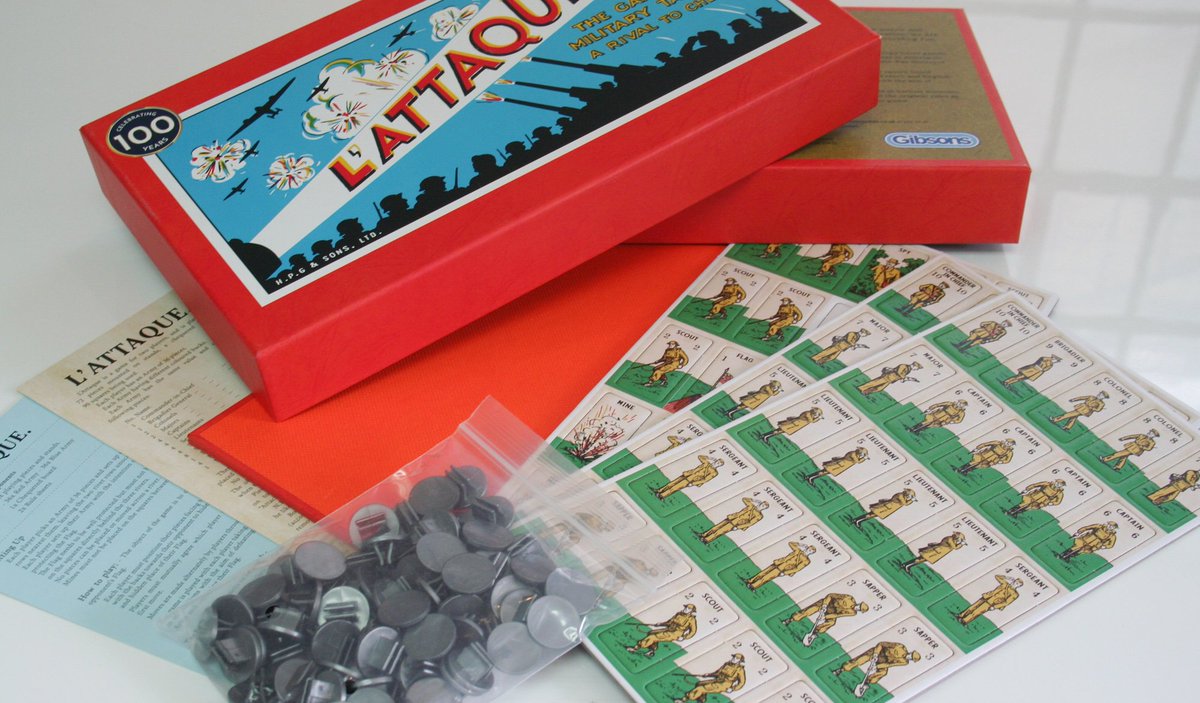 greyboxcreative's tweet photo. To celebrate their 100th anniversary this year, Gibsons wanted to launch an extra-special copy of one of their first ever games, L’Attaque, and teamed up with Greybox Creative to manage the design. View case study https://t.co/hMVQ2KhiUy https://t.co/Jt71Rw66eZ