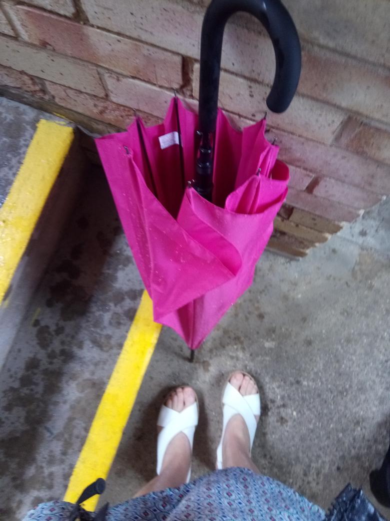 jaineyGW's tweet photo. Soaking wet in the pouring rain, dressed for summer carrying out an eviction.  I think we should only evict on sunny days. Good to know we will have another property back for someone in need https://t.co/PLowMDhsuH