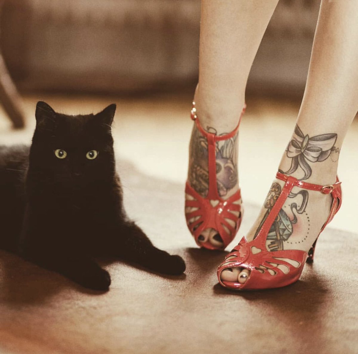 This #kitty gives the seal of approval to these puurfect #heels. ❤️✨
📸 Mrs.color_bella BannedRetro.com #shoes #retro #vintage