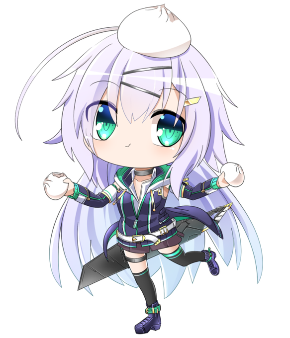 シフィルちゃんには肉まんをのせている.えらい #ジャンパーズ 