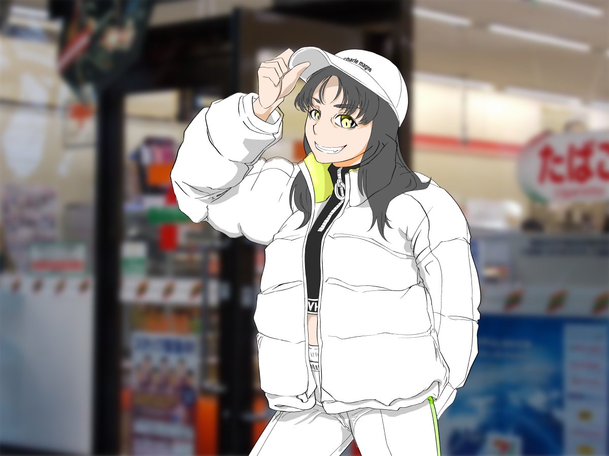 Mono 深夜 彼女とコンビニで オリジナル 女の子 コンビニ コンビニエンスストア ダウンジャケット ギャル T Co Kosociihqa T Co Jti0fykqw0 Twitter