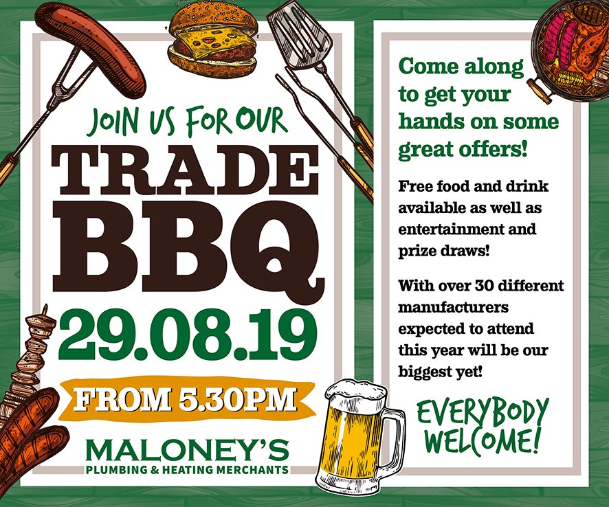Maloneys_01's tweet photo. The Maloney's BBQ is fast approaching make sure to put it in your diaries!

29th August from 5:30pm. 

Dont miss out on the opportunity to get some great deals and meet manufacturers that know their stuff😀🍔🍗 https://t.co/QrNOazesZu