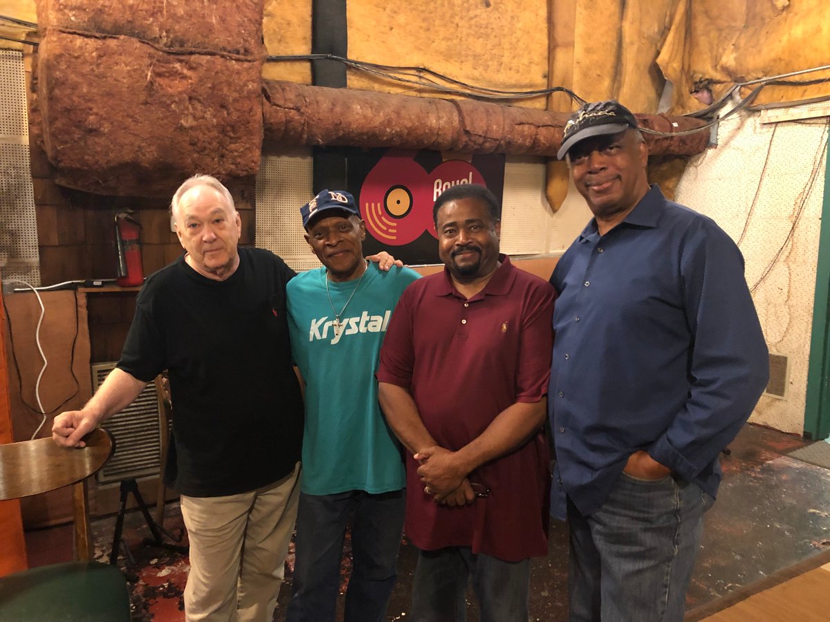 RobertManuelJr1's tweet photo. Here's a fun reunion and session at Royal studios. Australian singer John McNamara and wife Sheila have just released "The McNamarr Project"  This was last rhythm section at Stax. What a great band, Lester Snell, Ray Griffin, Willie Hall and me. #Great Soul Music https://t.co/5heXhAdoHV