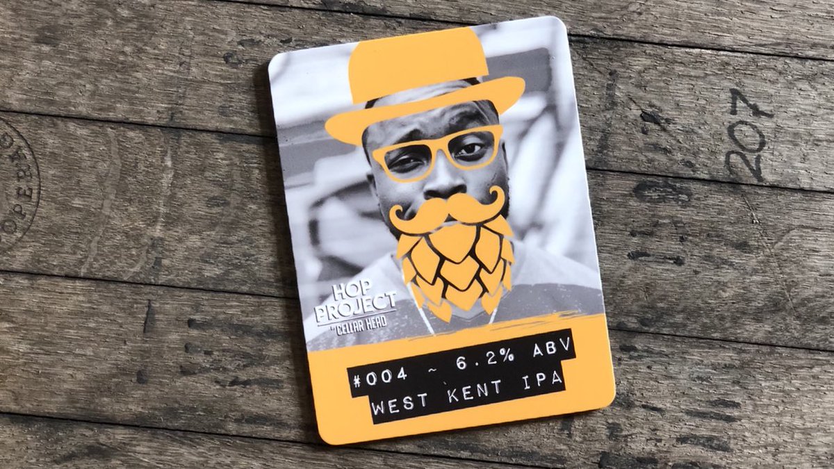 CellarHeadBrew's tweet photo. HOP PROJECT #004 is preparing its departure from the #brewery! Truly a super-hop beer, packed with 6 of our favourite varieties - Challenger, Endeavour, Cascade, Chinook, Bullion and Goldings give this West Kent IPA a plethora of aromas and flavours to savour. #hopproject https://t.co/DPo02qETRz