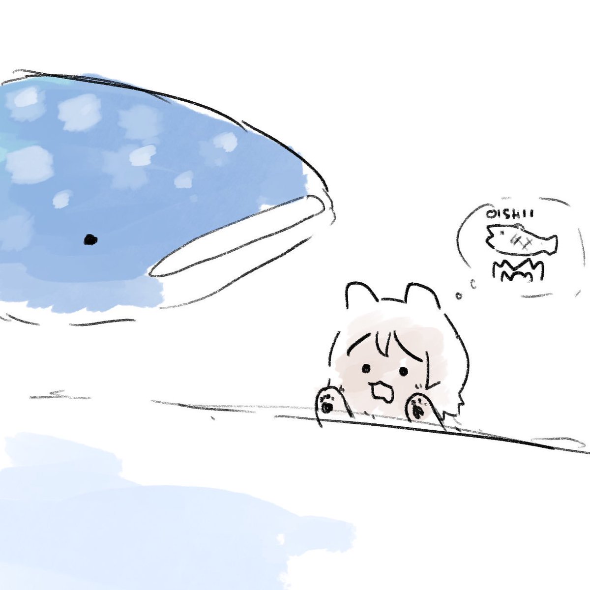 いぬようちゃん ジンベエザメさんは食べられないよ あおかえる ᾥ の漫画 いぬようちゃん ジンベエザメさんは食べられないよ あおかえる ᾥ の漫画