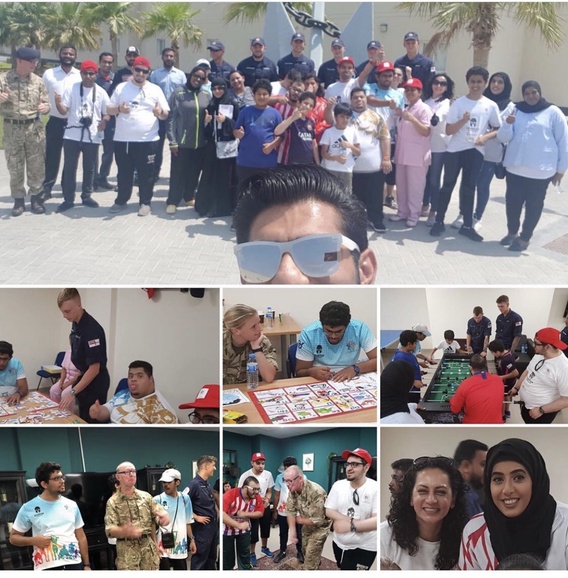 BHRN4all's tweet photo. #Bahrain #BHR4All / Massive thanks to HM Royal Navy personnel from @HmsShoreham and #UKMCC Bahrain. Our #inclusive summer students and volunteers had a wonderful afternoon.
#UK #Bahrain #Britain #HerMajestyRoyalNavy #HMSShoreham #UKMCC
#RoyalNavy #MOI https://t.co/yfUF0kukOA