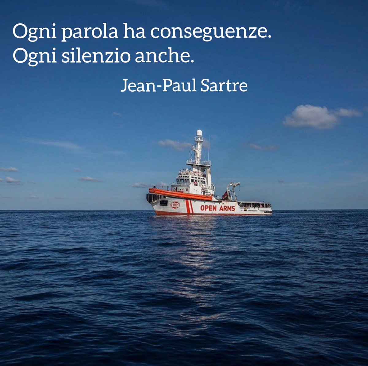 robertosaviano's tweet photo. Undicesimo giorno bloccati in mare. Se questa è una democrazia... #OpenArms
@openarms_fund https://t.co/YrHPWRZIoR