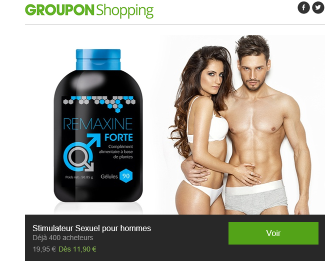 draggi's tweet photo. Assurément que le beau monsieur et sa belle dame ont tout à fait le profil de la cible du produit... #ViveLeMarketing #EtPourquoiTuMenvoieCeGenreDeSollicitation #Groupons ?? https://t.co/hsF5ynfQ8N