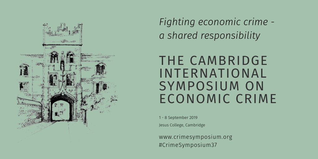 CrimeSymposium's tweet photo. How have technological innovations impacted the fight against financial crime? @keatingetom will chair a workshop on new technologies and financial crime at #CrimeSymposium37. Register at https://t.co/1HdxiH6bdm. https://t.co/VxiomlTX6h