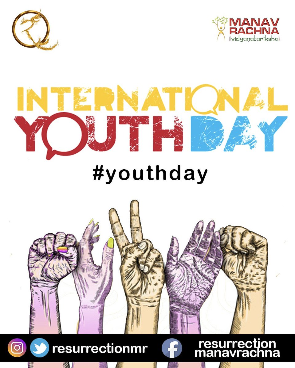 ResurrectionMR's tweet photo. Resurrection celebrates International Youth day 💕

.
.
.
.
.
#Resurrection2K19 #mrresurrects
#manavrachna #resurrectionmr #reborn #resurrection2k19  #youth #internationalyouthday #youthispower https://t.co/qhTWWG2GEA