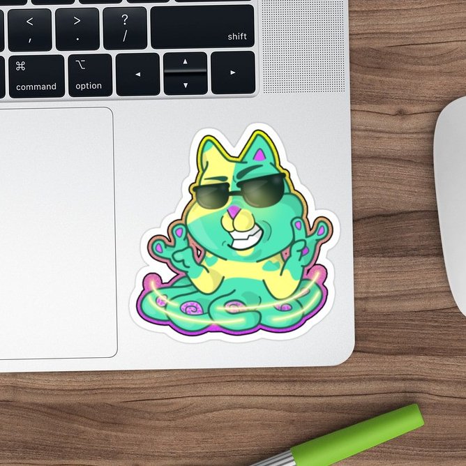 sputnik_im's tweet photo. 🥳 Sticker with B1 are available on @redbubble for sale!! 
https://t.co/wCM5BEGEWm

#sputnikmessenger #octocat #disco #cute #cool #cat #funny #sticker #redbubble #art https://t.co/62MxUODW6O