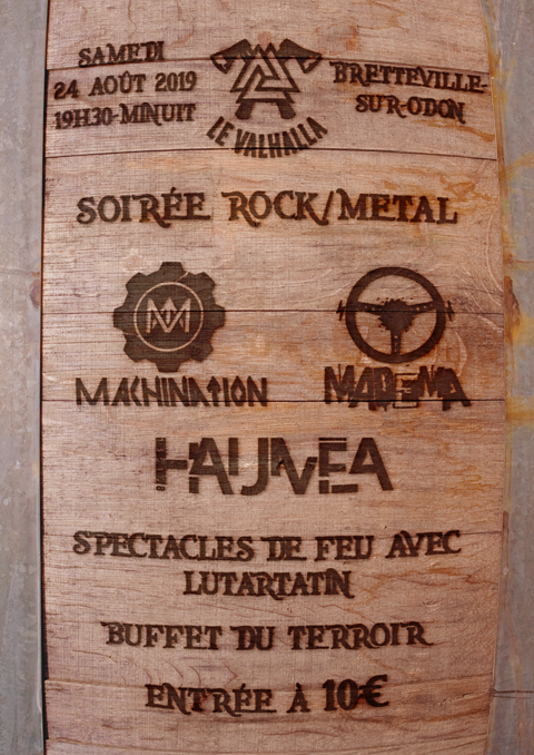 Bar_Hache's tweet photo. Concert au Valhalla !!!
24 Août de 19h à 00h00 
avec Madema  Machination Hauméa

Animation : cracheur de feu Lutartatin  et Combat Médiévaux !!!

Tarif : 10€
Restauration buffet du terroir compris dans le tarif d'entrée! https://t.co/q71yF3iKRj