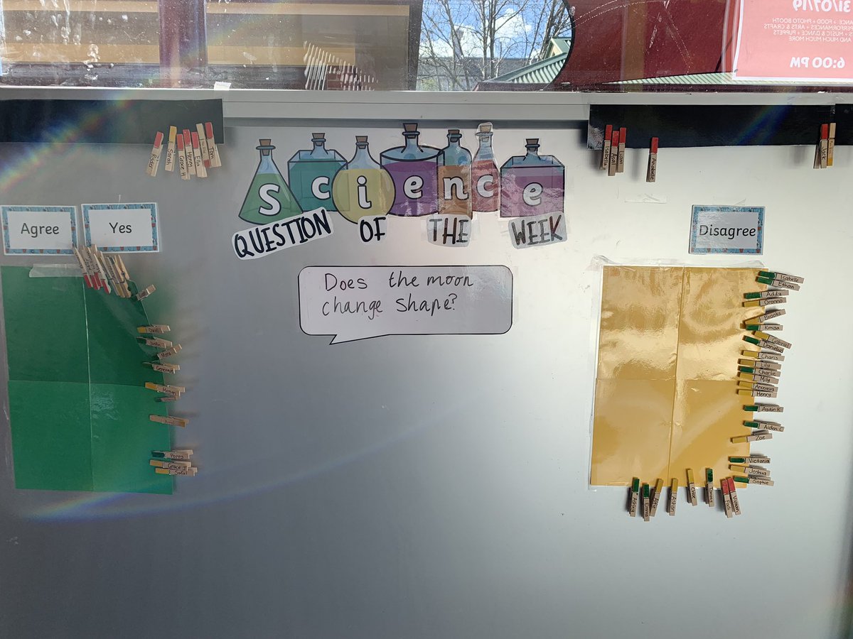 emilyemmaross's tweet photo. Happy #NationalScienceWeek! Every week we pose a #science question &amp; students explain their understanding via video on #seesaw, we then spend the week exploring the concept before they have an opportunity to change their answer &amp; justify why. Here are our last 3 questions 👩‍🔬🤖💥 https://t.co/5Z5mNxmhdJ