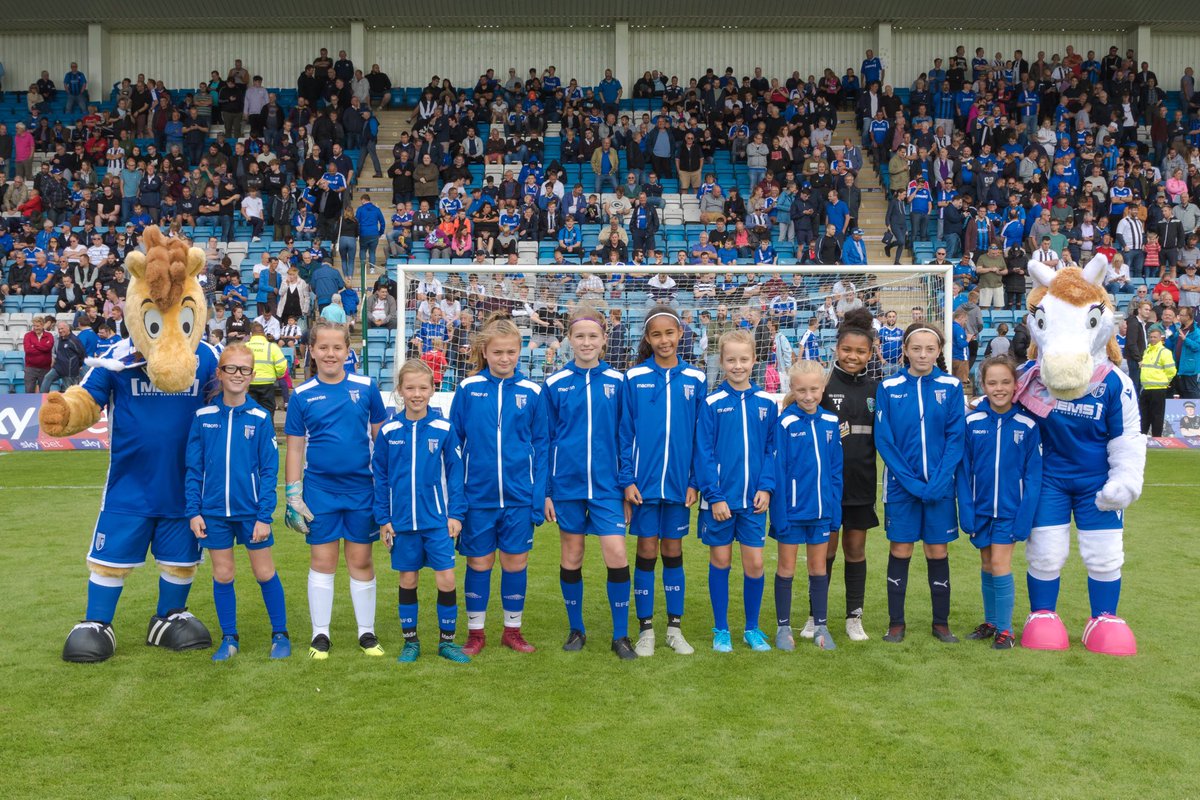 FoundationGFC's tweet photo. Well done to the U10s and U12s from our Gillingham Girls RTC who came along to the game on Saturday to take part in our Half Time Penalty Shoot Out! @Gillingham_RTC 
#Gills #GillsCommunity #GillsFamily https://t.co/wbTfbY4Utv