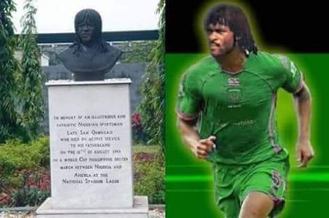 omohgift05's tweet photo. I can never forget this day ( Samuel Okwaraji 's death) on the pitch in surulere ,Lagos stadium WCQ against Angola ...i cried and cried ...Rest on Legend! #weremembersam https://t.co/ILJ4LdfqJH