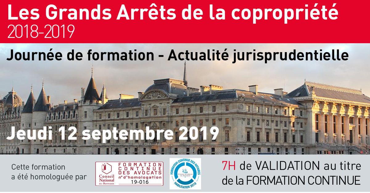 [FORMATION] La vente de lots en copropriété : Retour sur la #jurisprudence de 2018 et 2019

Par Jean-Marc LE MASSON
🗓 12/09/2019
📍Paris
✒️ Inscriptions edilaix.com

#courdecassation #courdappel #avocat #droitimmobilier #copropriété #syndics #gac2019 #formation