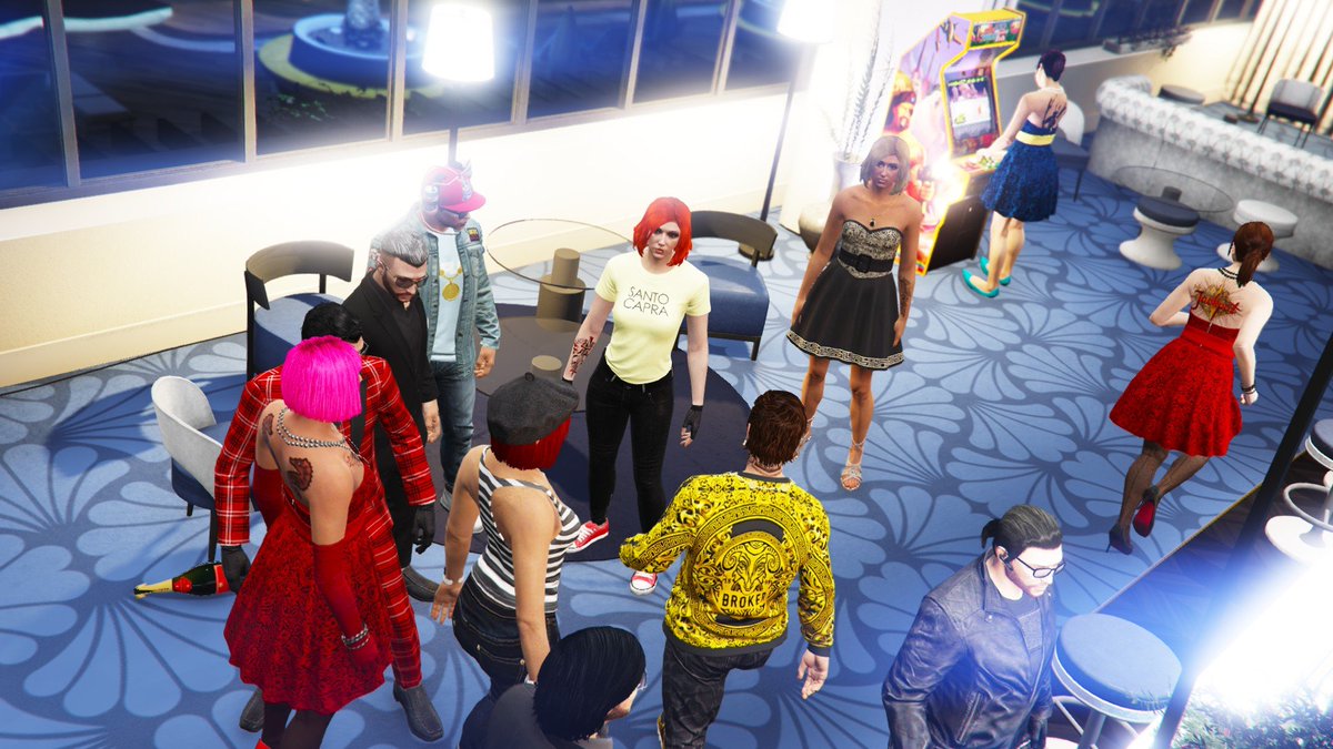 aizakkusan's tweet photo. Some Screenshot @Visual_Moods Crew Meeting 8/10 2019 #VGPUnite #Visual_Moods #TMGT #ARTE #Rockstargames https://t.co/EWkJJJVfIt