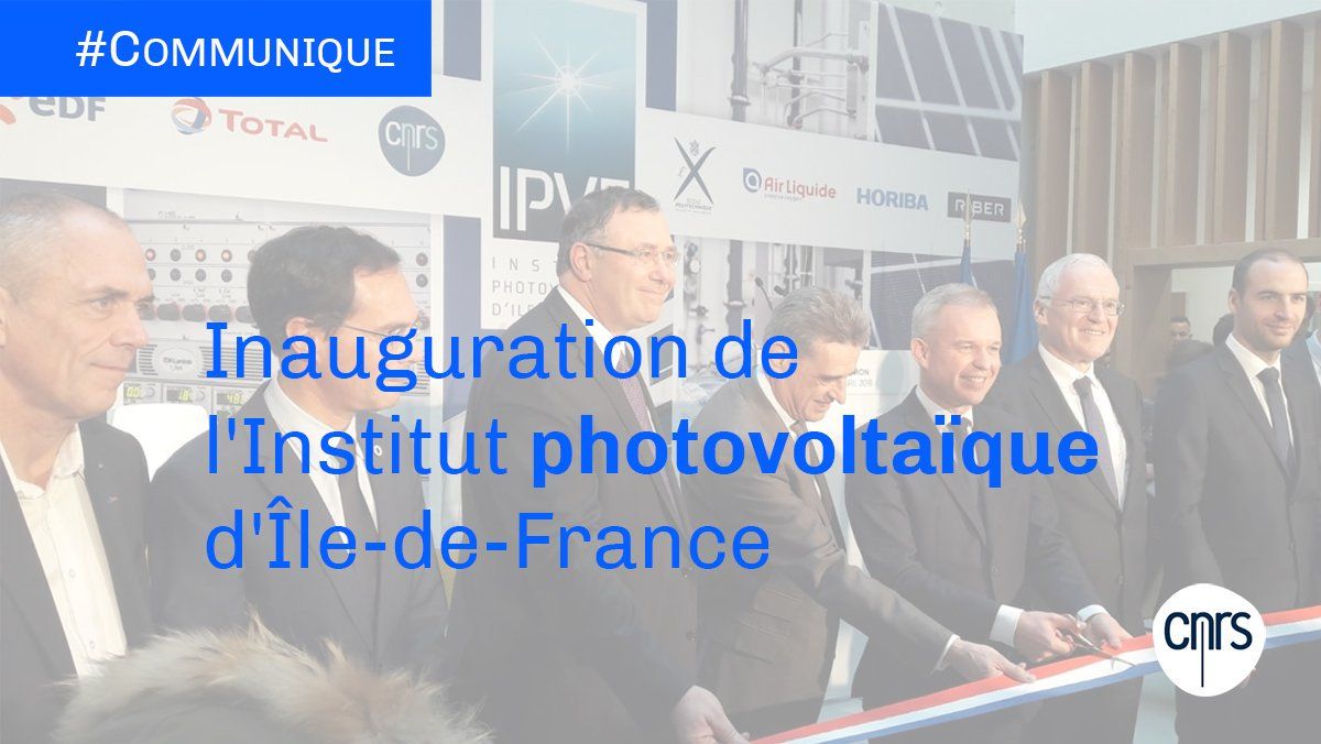 CNRSchimie's tweet photo. #BestOfINC | L'Institut Photovoltaïque d'Île-de-France #IPVF a inauguré sa plateforme technologique
➡️ https://t.co/vcMr7LA1Kd
➡️ #CNRSleJournal 📰 https://t.co/fdoLBgOxfL
📅 Inscrivez-vous ! European PV Solar Energy Conference & Exhibition https://t.co/l1O9c58BOI https://t.co/D0DUqNLjHQ