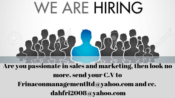 meltuspon's tweet photo. Share this widely. There is a company having massive recruitment in sales and marketing.

#ChangeASoul #SecureEmployment #SalesAndMarketing #Frinaconmanagement https://t.co/Ie9EJRNFVK