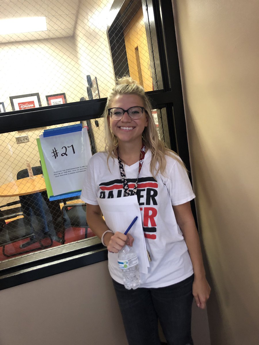crossens_nest's tweet photo. #27 teaching history isn’t her only skill, meet our seminar photographer! #srhs1920 #crossengivesuouwings #raider101 https://t.co/FfrUvompn2