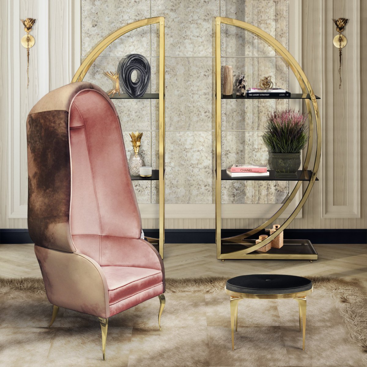 A glamorous and seductive inspiration, thanks to Koket furniture ✨
The armchair Drapesse is definitely a unique piece!

#CovetHouse #CuratedDesign #Koket #LuxuryFurniture #Luxury