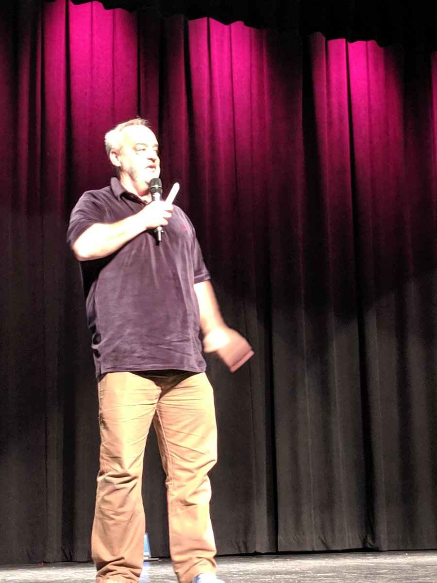 MCR1Mustangs's tweet photo. Gerry Brooks is here to motivate our staff! #mcr1pride https://t.co/cVl4gv9bSq
