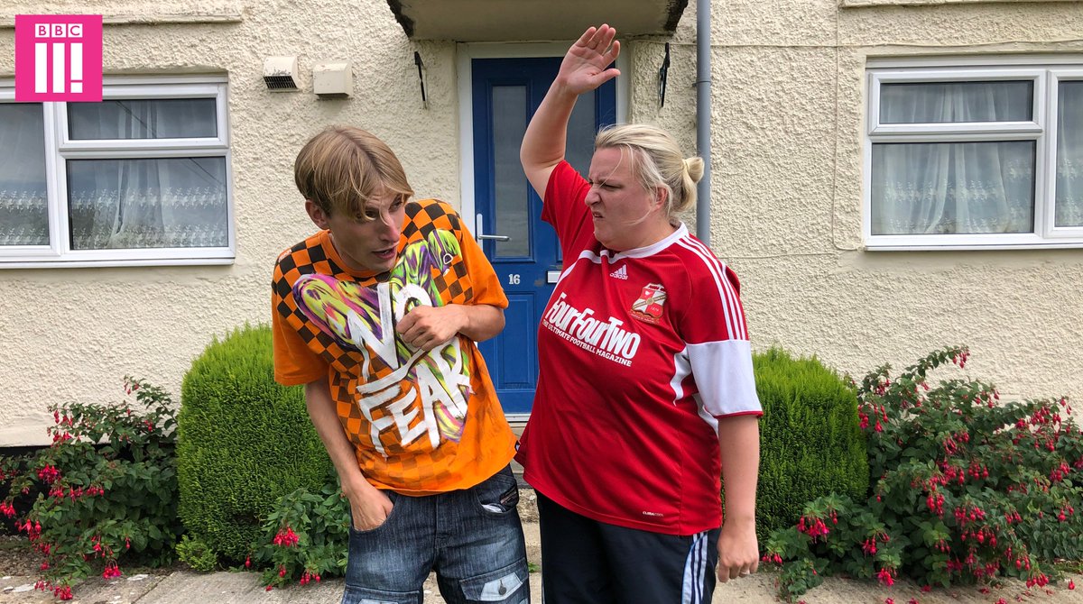 bbcthree's tweet image. It’s the first day of #ThisCountry filming in the Cotswolds. As you can see, everyone’s getting on really well.