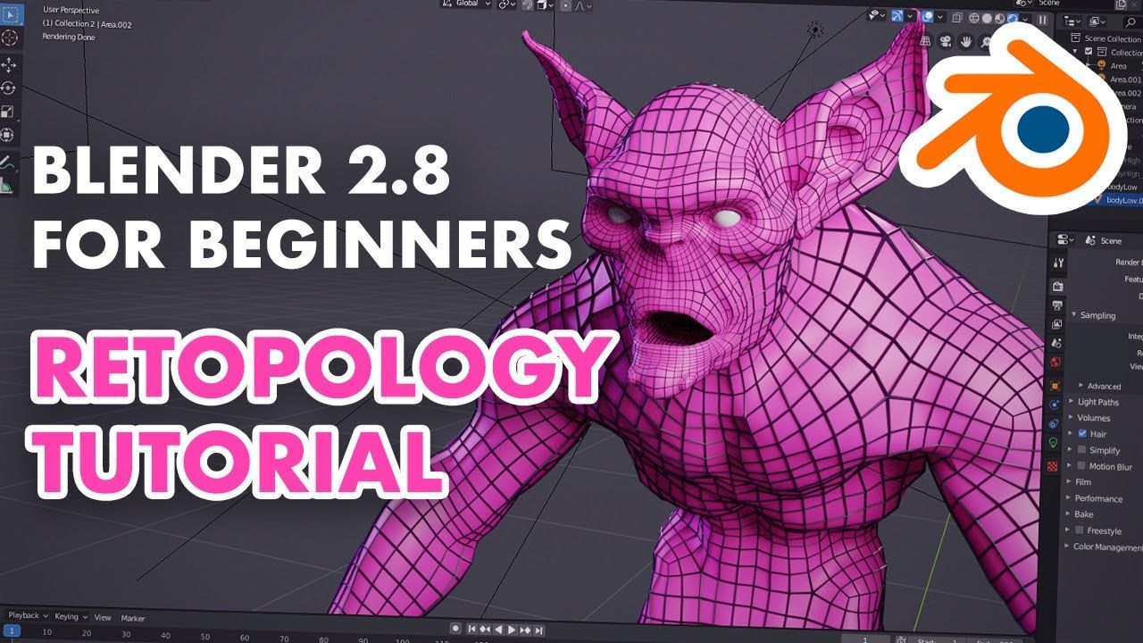 FlippedNormals on Twitter: "New video! Our first Blender tutorial is live. Learn to to retopo your models in a and efficient manner. https://t.co/yemw7VOWfJ #b3d #f3d @polycount @blender_org https://t.co/kk3686xAdP" /