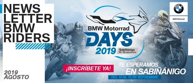 RolenMotor's tweet photo. ¡¡Lectura BMW para estas vacaciones!! El newsletter de BMW Riders de Agosto ya está online: 

👉https://t.co/N8ybJ16VZj

¡¡A seguir disfrutando del verano!! 🏖 https://t.co/4Z12WAPPCL