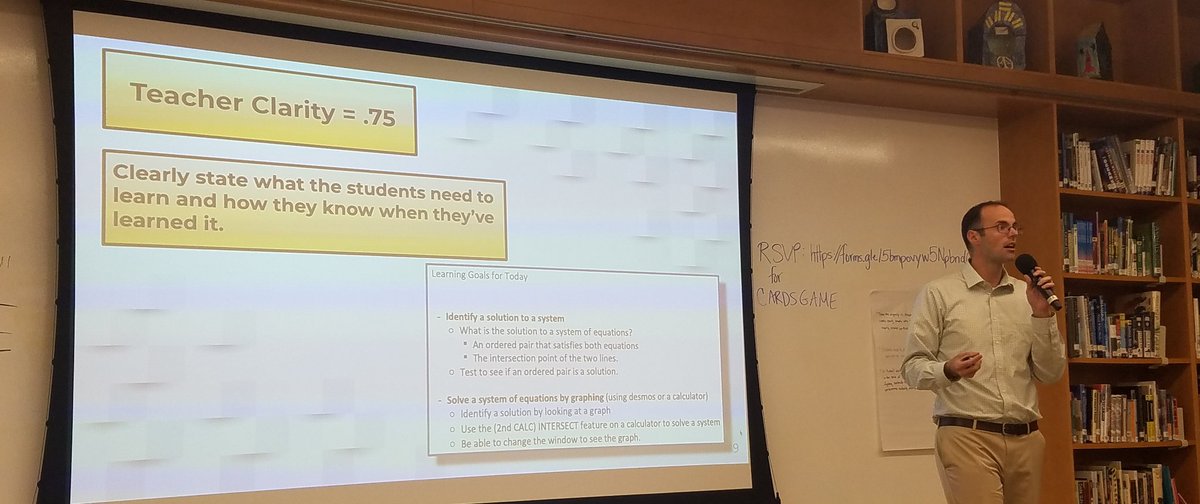 MelanieShedd's tweet image. @MoserJim presenting at @PrincipiaSchool #prinpd about #VisibleLearning and what to implement in our classrooms.  Ask what works best in the classroom, not just what works. Many things work, but what works BEST? Let's all improve teacher clarity! @john_hattie #printeachersonfire