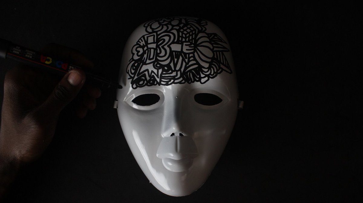 Lawyartist's tweet photo. Please support me by RTing this custom mask I made between 11pm yesterday and 2am today.

RT if you think it’s cool 🚀

Like if you want to see a video of the process 🖤 

💥 https://t.co/86RRkqGzO4