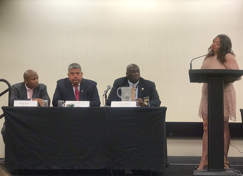 BrooklynDA's tweet photo. I was honored to serve on a panel about #RaisedInTheSystem and youth in the justice system. Young people deserve meaningful second chances. I was proud to share some of the ways my office is creating a fairer, more appropriate approach to juvenile justice. https://t.co/Bhlq12b5Pc