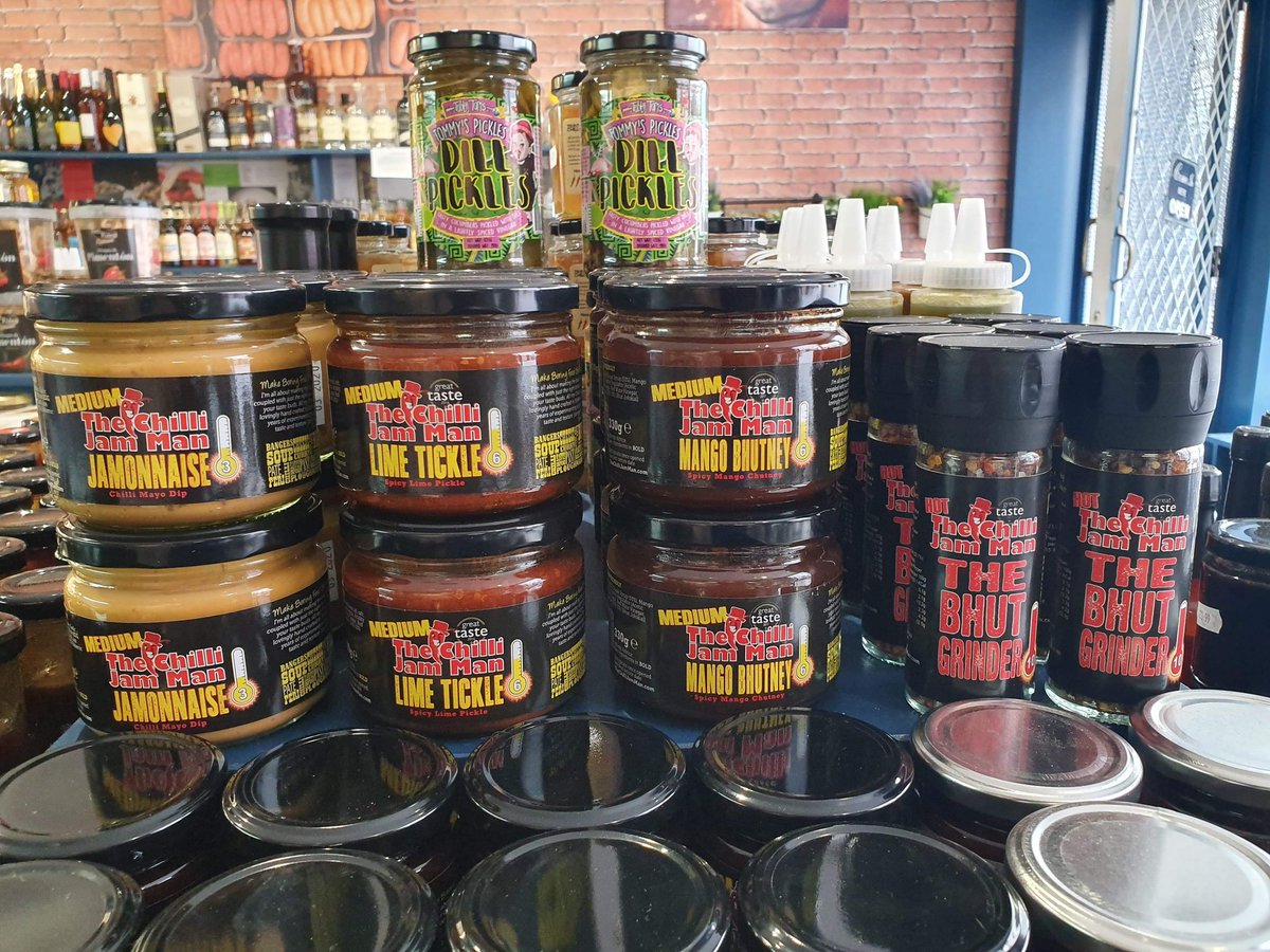 CWButchers's tweet photo. Bring the heat back!

We are now stockists of the amazing range of @thechillijamman products. I first tried them years ago at the @great_dorset_chilli_festival and I am still in love with them! https://t.co/2AK2pFljmO