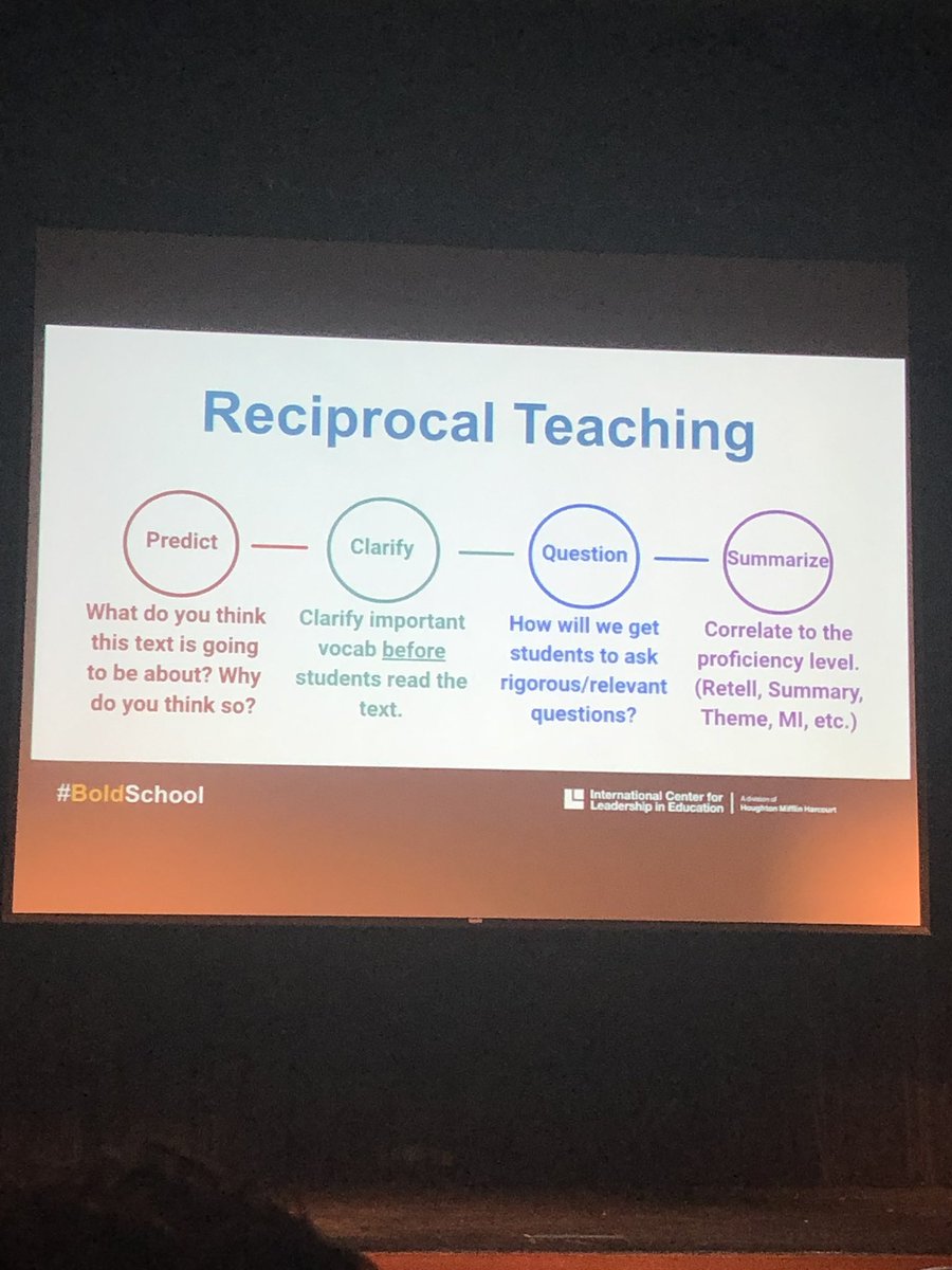 MrsFoglesong's tweet photo. Great strategy- huge effect size! #BoldSchool https://t.co/QcAwj0n4BU