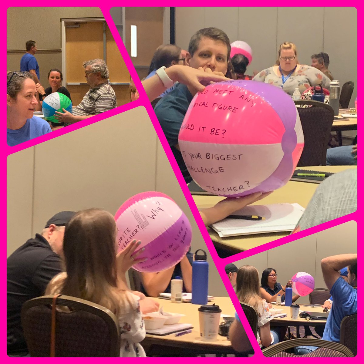 Teachers at Carter Riverside High School are “bouncing” into the school year building relationships with their teams! #realitionshipsmatter #professionaldevelopment <a href="/lezleylewis/">Lezley Lewis</a> <a href="/jerry_moore2/">Jerry Moore</a> <a href="/McCone_Literacy/">McCone Literacy</a>