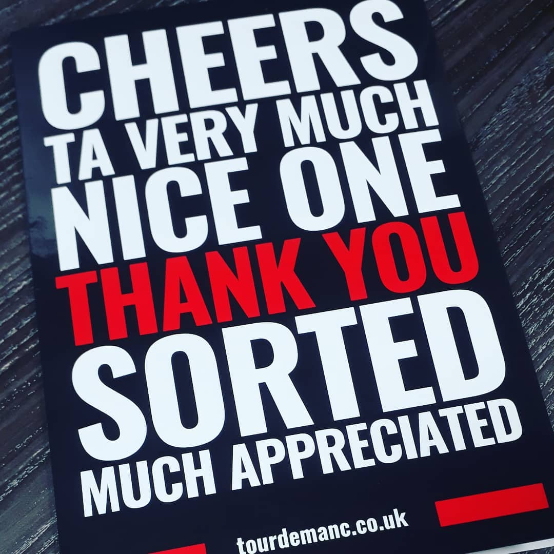 Very nice to receive this from the <a href="/tourdemanc/">Tour de Manc</a> team today, and great to hear that you can now pre-register for the 2020 #tourdemanc at tourdemanc.co.uk
