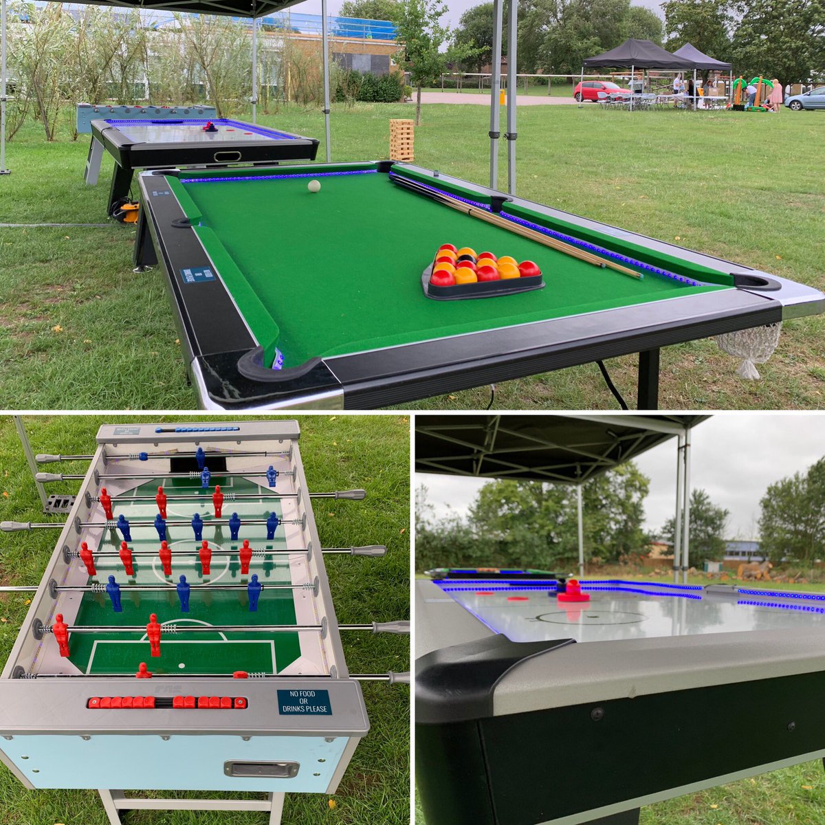 xtremevortex's tweet photo. Our LED Air Hockey, Foosball Table, Pool Table and Giant Jenga set for a Corporate Fun Day in Bishop’s Stortford.
#ledairhockey #ledfoosball #ledpool #airhockey #foosball #pooltable #giantjenga #pubgames #gardengames #corporateevents #corporatefunday #eventshire #activityhire https://t.co/M5RCiWrQKv
