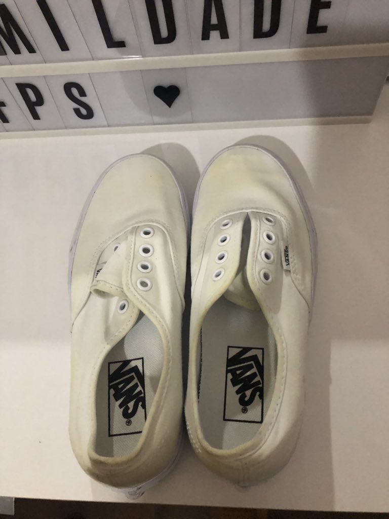 limpar vans branco