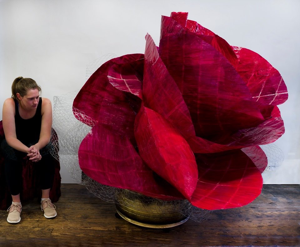 Wrather86's tweet image. This Read Rose features over one thousand pages of The Mueller Report stained in red and hardened in resin. This rose has thorns that prick; not only is it a symbol of love and sacrifice but of the wilting national floral emblem of the United States. @walshfre @JerryNadler