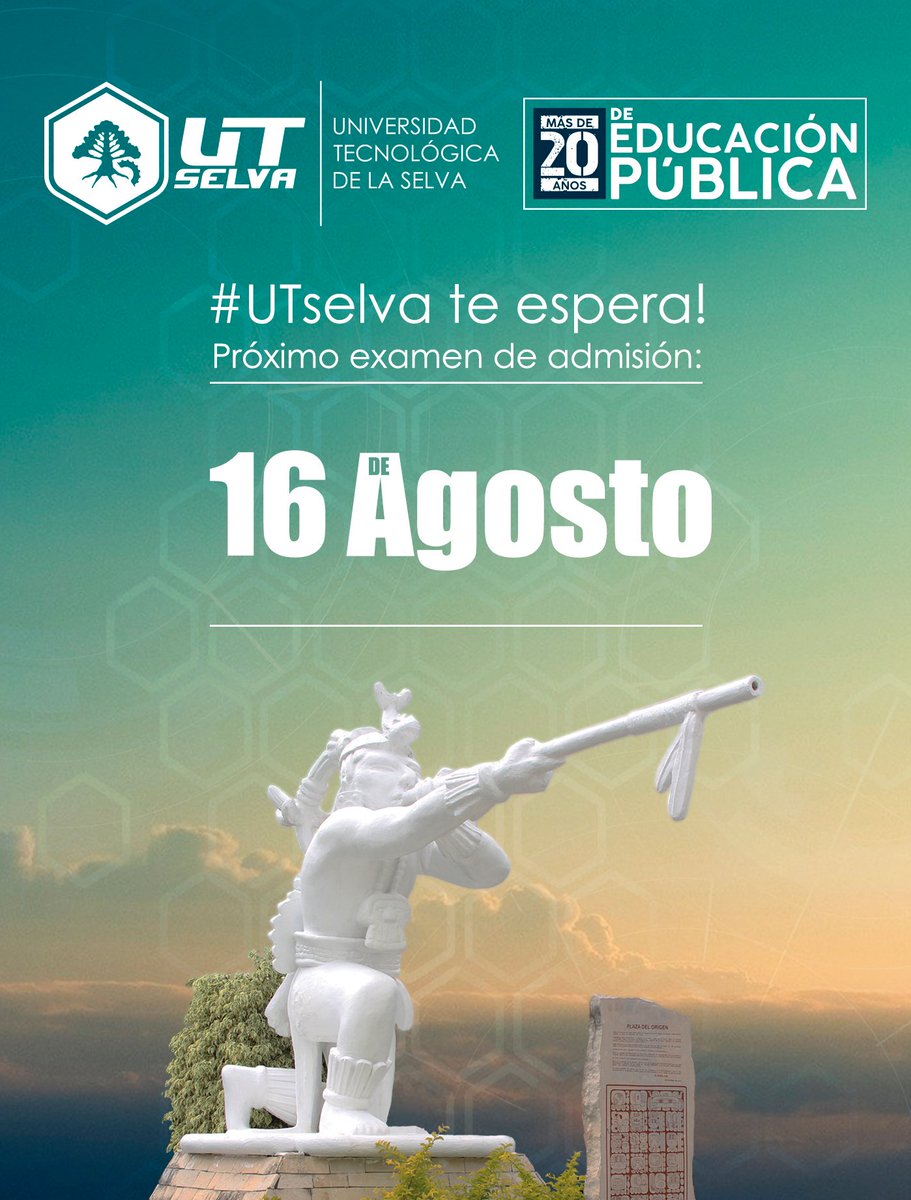 UTselvaOficial's tweet photo. En #UTselva hay un lugar par ti. ¡No te quedes fuera!
Obtén tu ficha en: https://t.co/xFzT9faqBR
#ProfesionistasdeVerdad, #EligeSerGrande, #OrgulloUTSelva
#SoyUTSelvaRayon, #UTSelvaSanJavier, #UABenemerito https://t.co/NZwfjcuECe