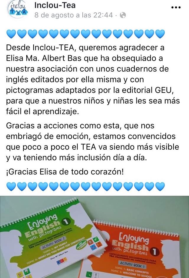 Elisalbert_'s tweet photo. Todxs juntxs hacia la inclusión #AutismAwareness #inclou-TEA #ontinyent #TEA @editorial_geu @Autismo_Espana https://t.co/OH2vNw2rRF