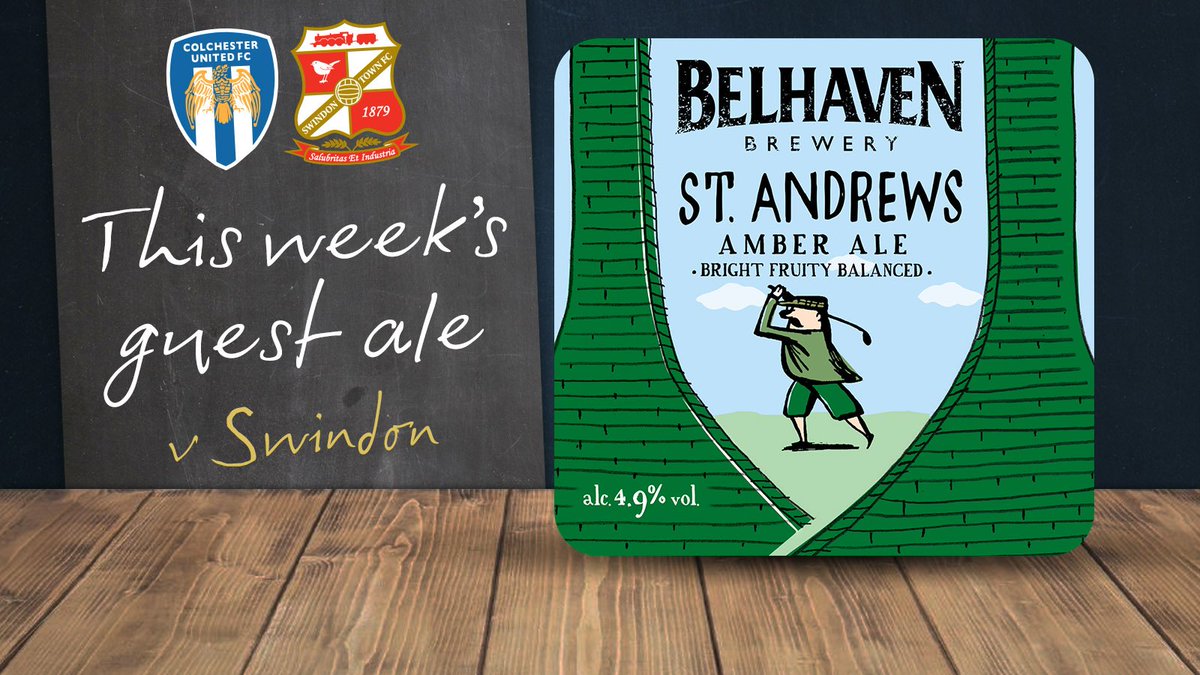 Our guest ale in the Supporters Bar for both the Swindon and Cambridge games will be Belhaven St Andrews!

Remember, fans of both teams are welcome in the bar!

#ColU #STFC