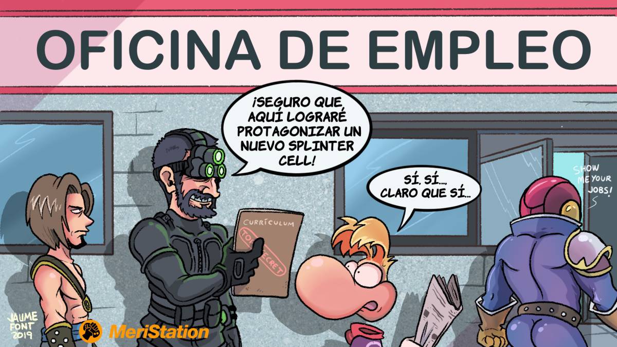 MeriStation's tweet image. ¡@jfrteam nos trae un poco de humor para empezar la semana! Esta vez sobre Splinter Cell, ¿volverá algún día Sam Fisher?

as.com/meristation/20…